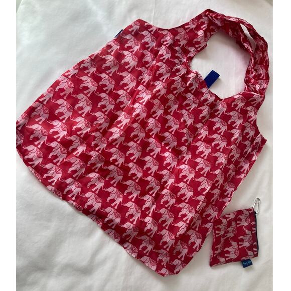 Red nylon blu bag shopping bag - Picture 4 of 8